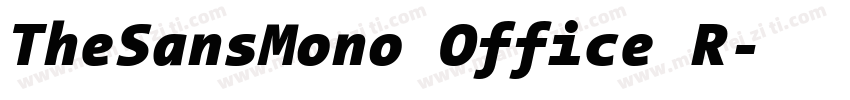 TheSansMono Office R字体转换